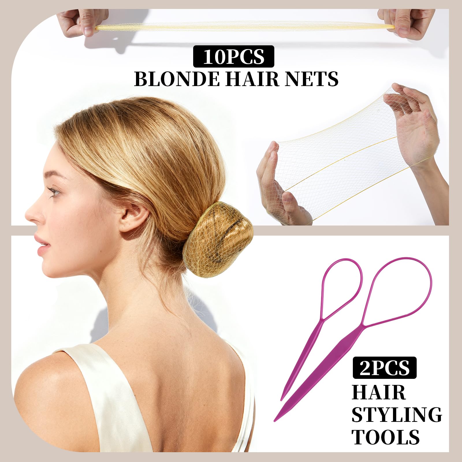 Teenitor kit con gomas para pelo: elásticas y duraderas para fijar peinados de baile.