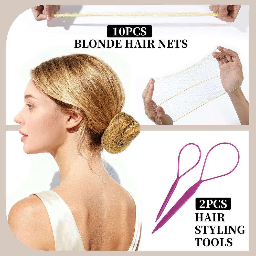 Teenitor kit con gomas para pelo: elásticas y duraderas para fijar peinados de baile.