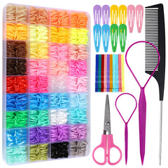 Teenitor ligas elásticas 36 colores para peinados variados y duraderos.