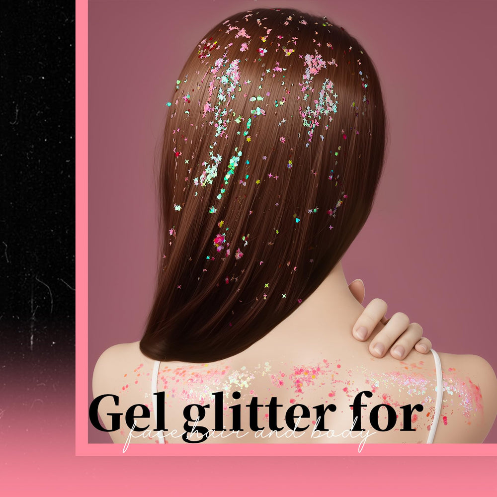 Teenitor maquillaje para festival con brillo rosa, looks festivos.