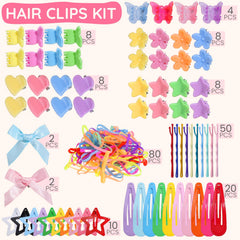 Mini clips corazón Teenitor para peinados rápidos y divertidos