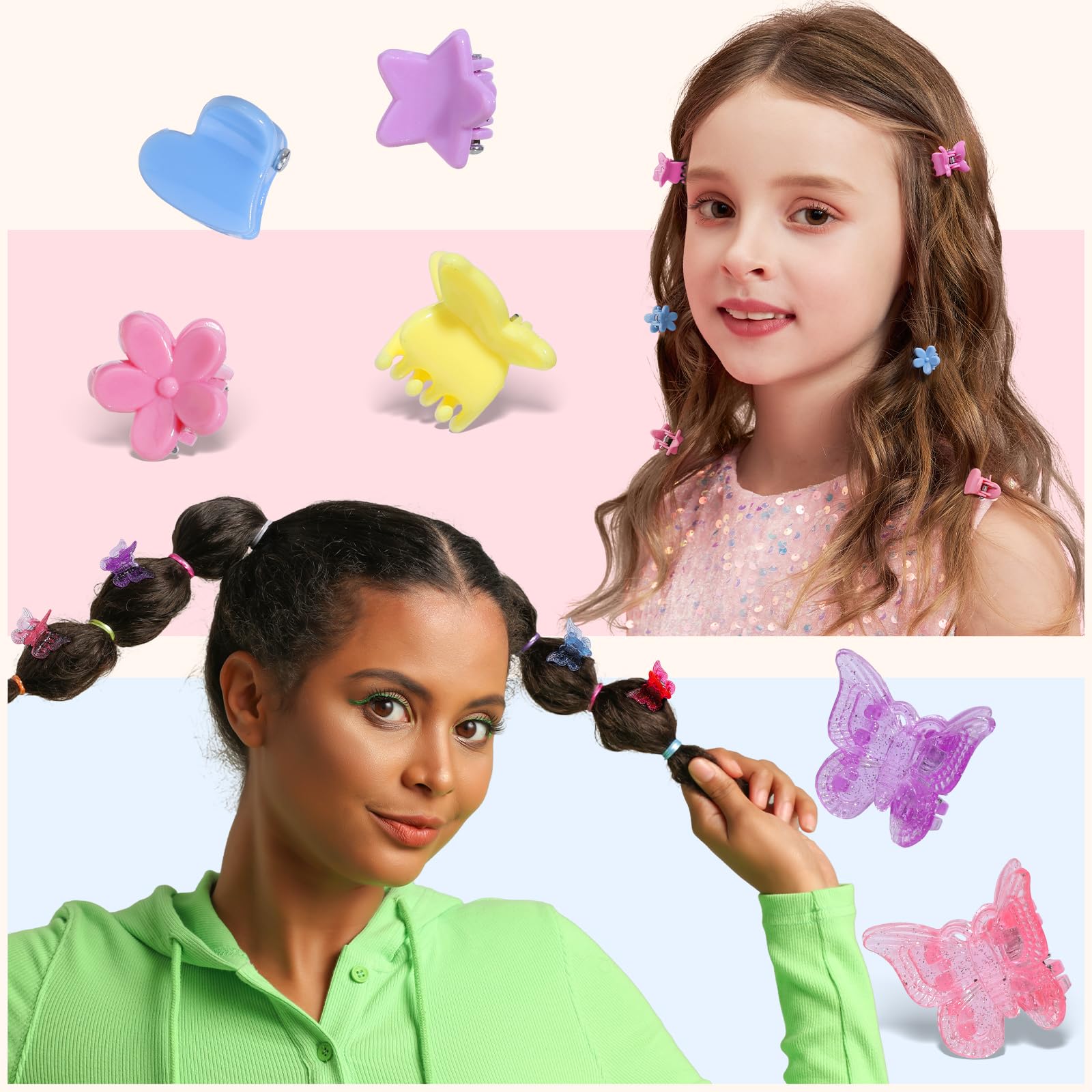 Mini clips flor Teenitor para looks adorables