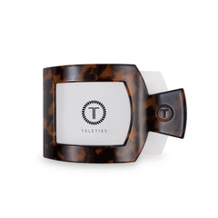 Teleties pinza plano cuadrado grande con agarre fuerte para cabello grueso