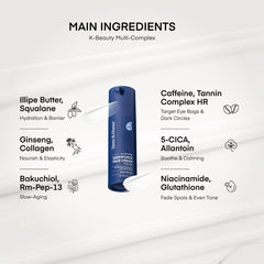 Caféina y Ginseng para ojos, mirada más fresca