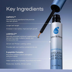 SERUM pestanas y cejas de TEREZ & HONOR con mayor espesor natural