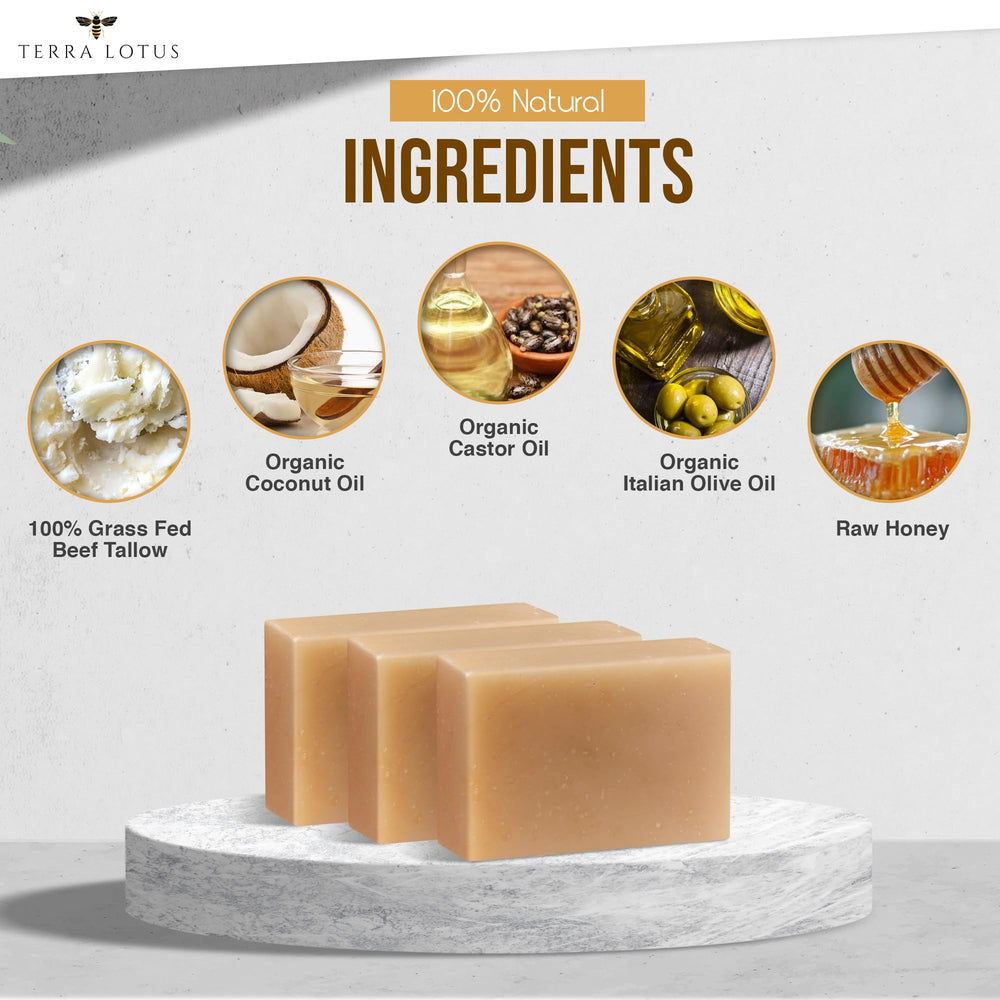 Terra Lotus Organic Oils blend highlighting natural hydration and softness.