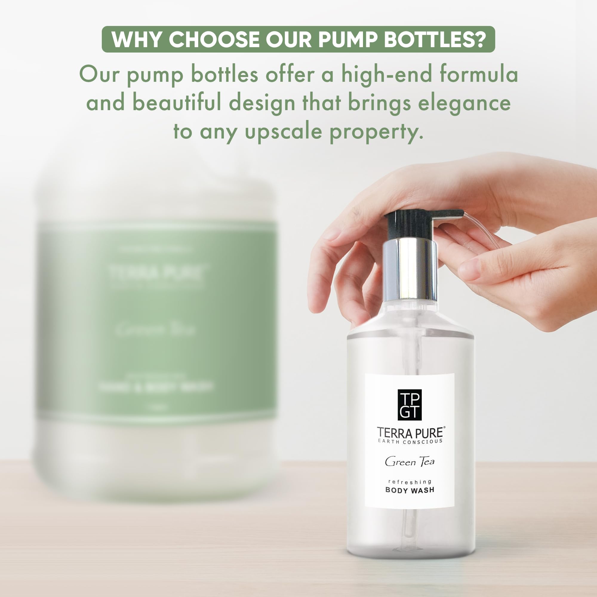 Dispensadores Terra Pure para acondicionador, recarga fácil