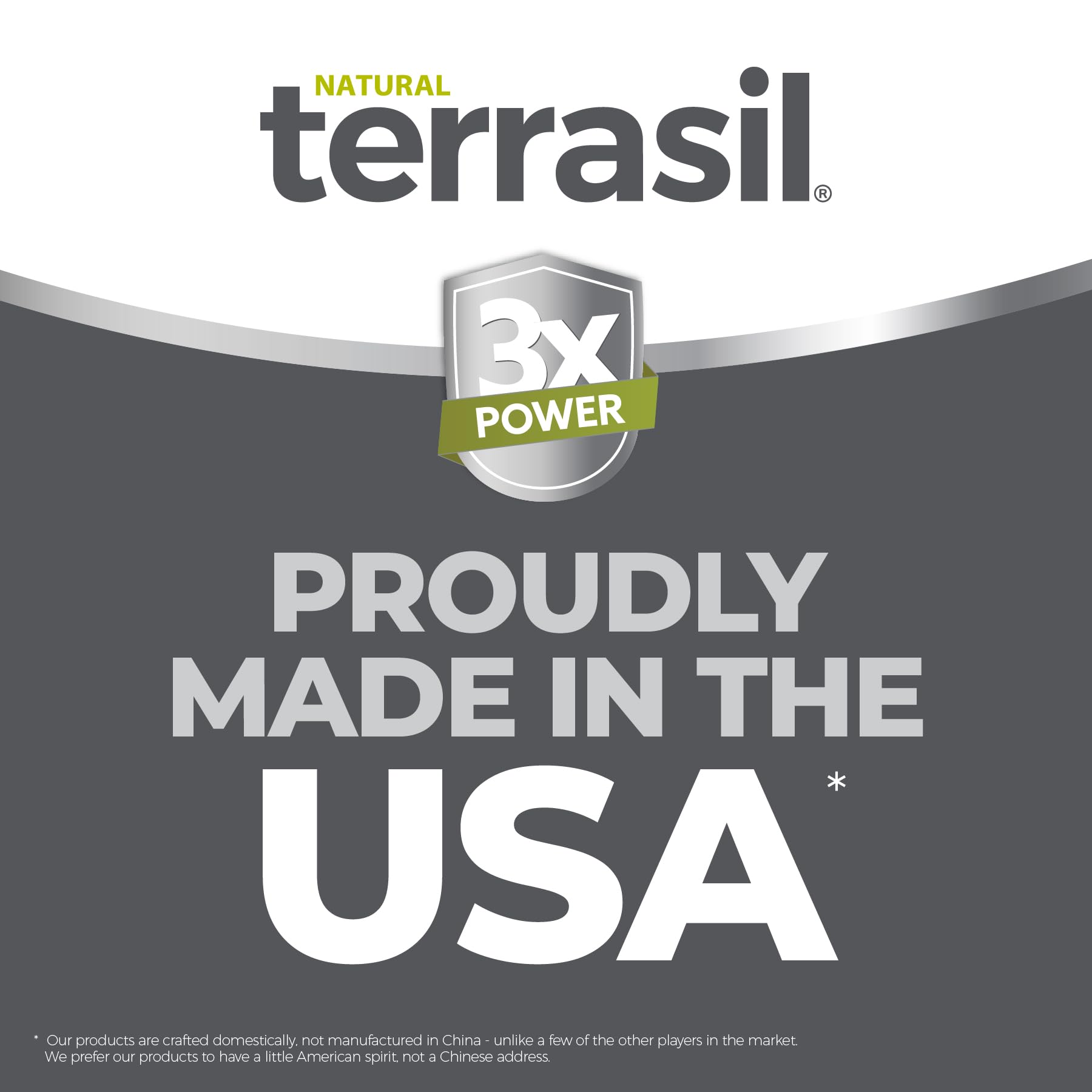 Terrasil texture close-up showing creamy consistency.