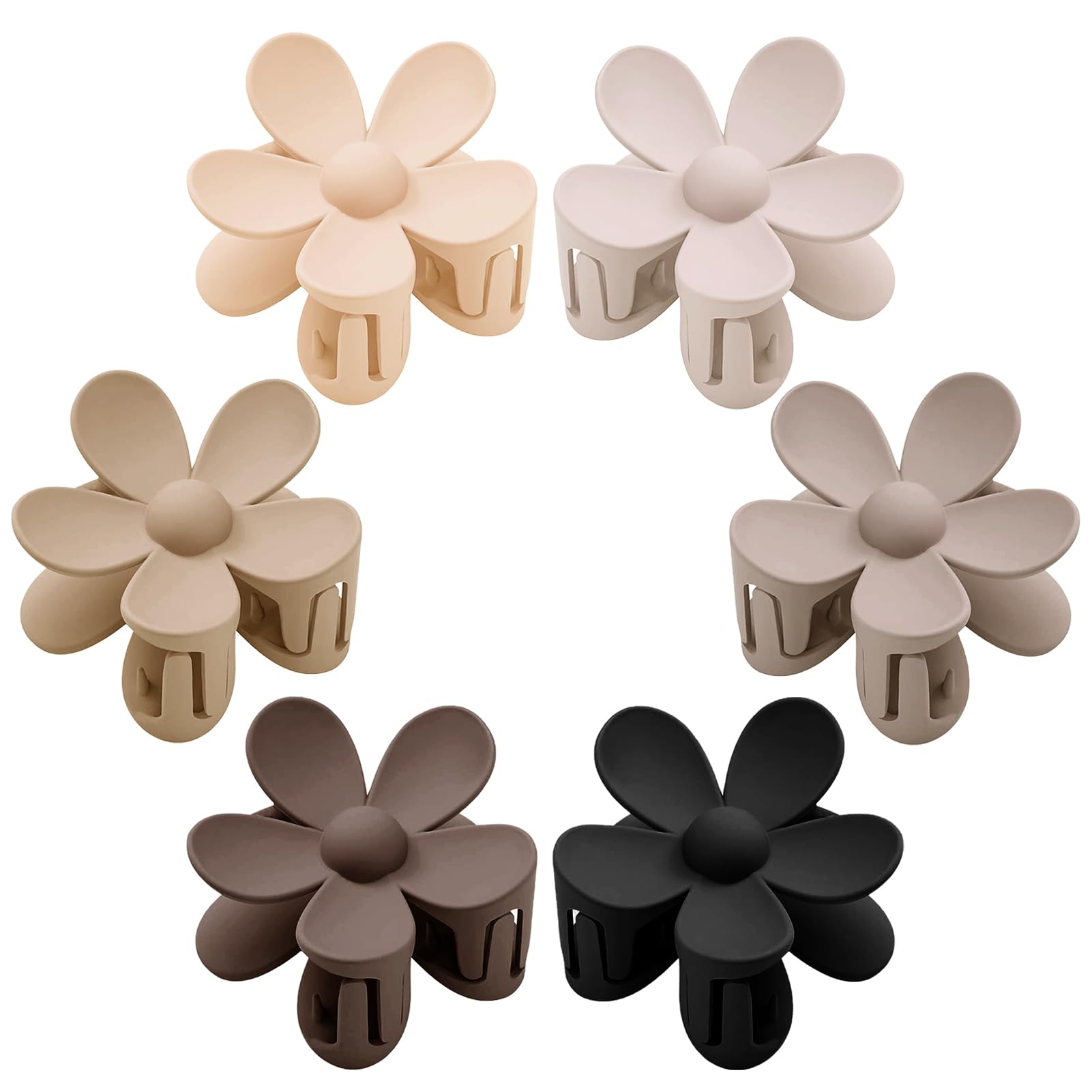 Tetizo clips de flores margarita ofrecen sujeción firme para cabello grueso en uso diario.