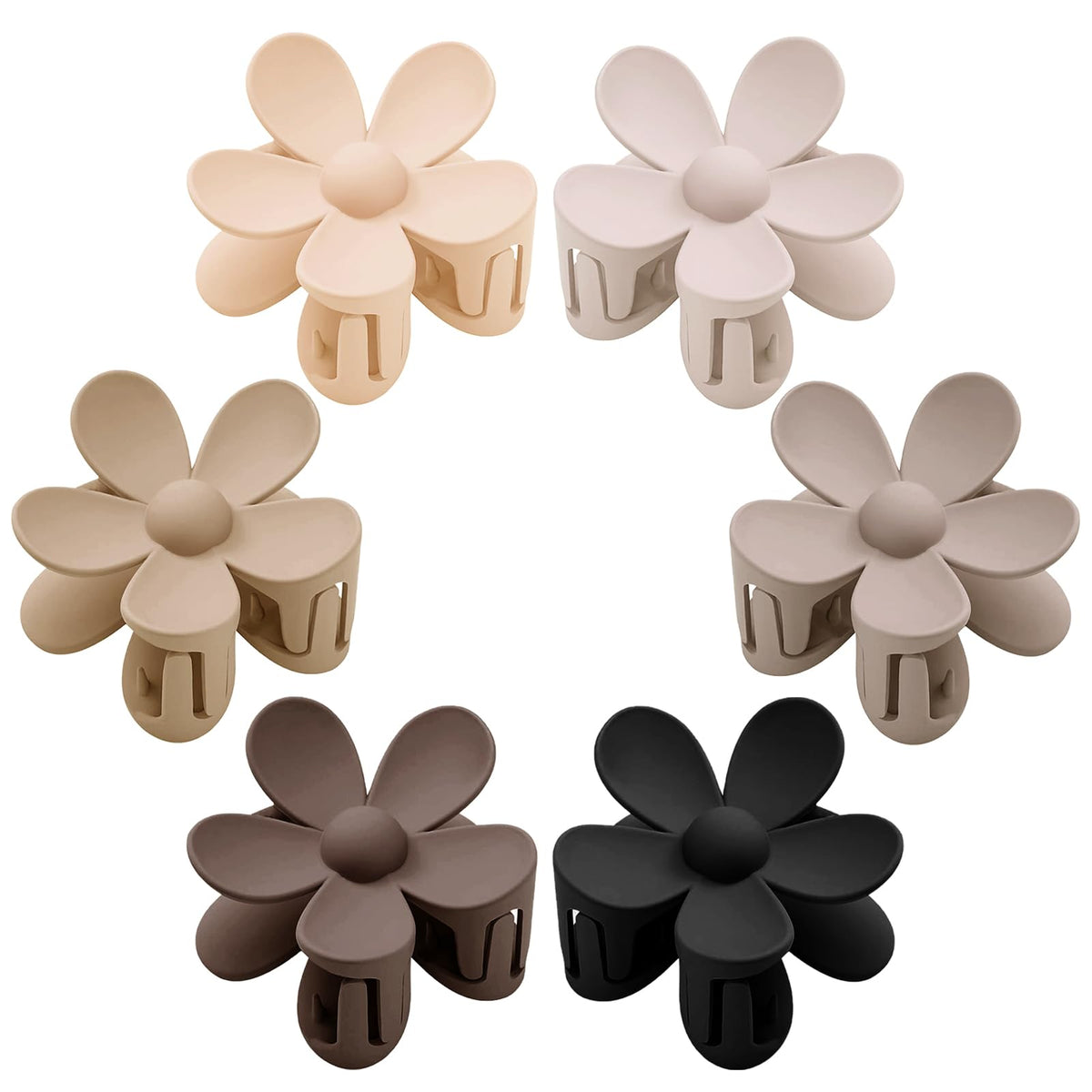Tetizo clips de flores margarita ofrecen sujeción firme para cabello grueso en uso diario.
