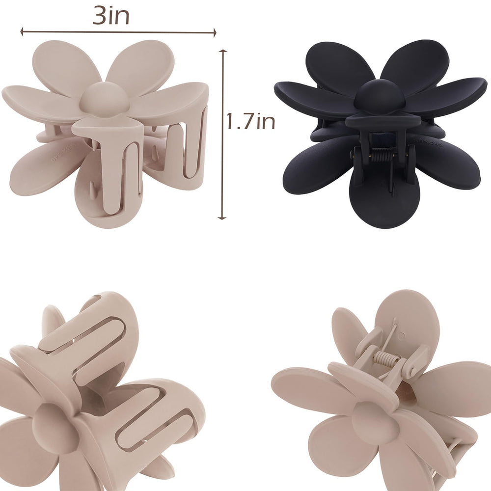 Tetizo clips de flores margarita son fáciles de usar durante el maquillaje.