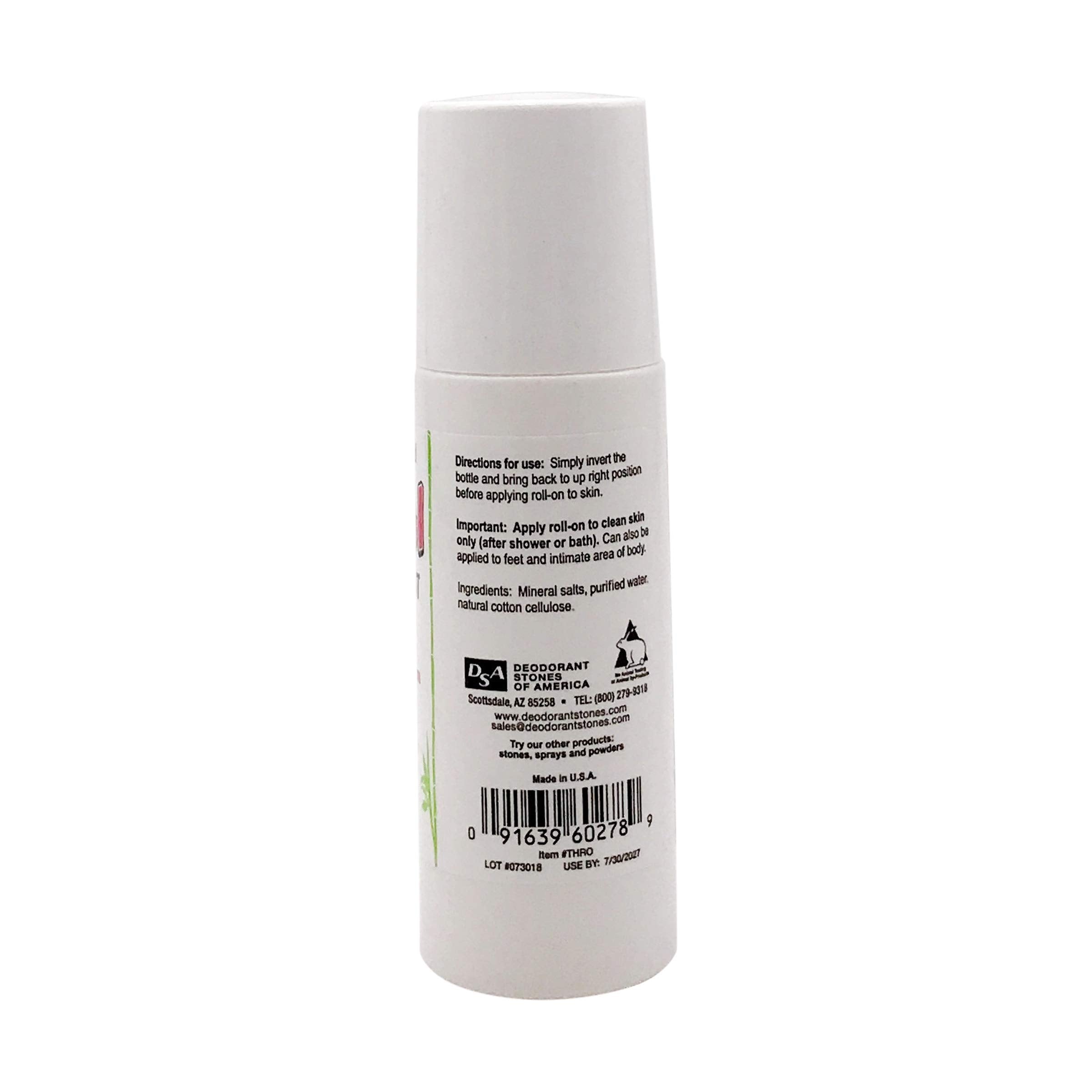 Thai Deodorant Stone Crystal Mist Roll-On, etiqueta clara que transmite naturalidad y pureza para todos.