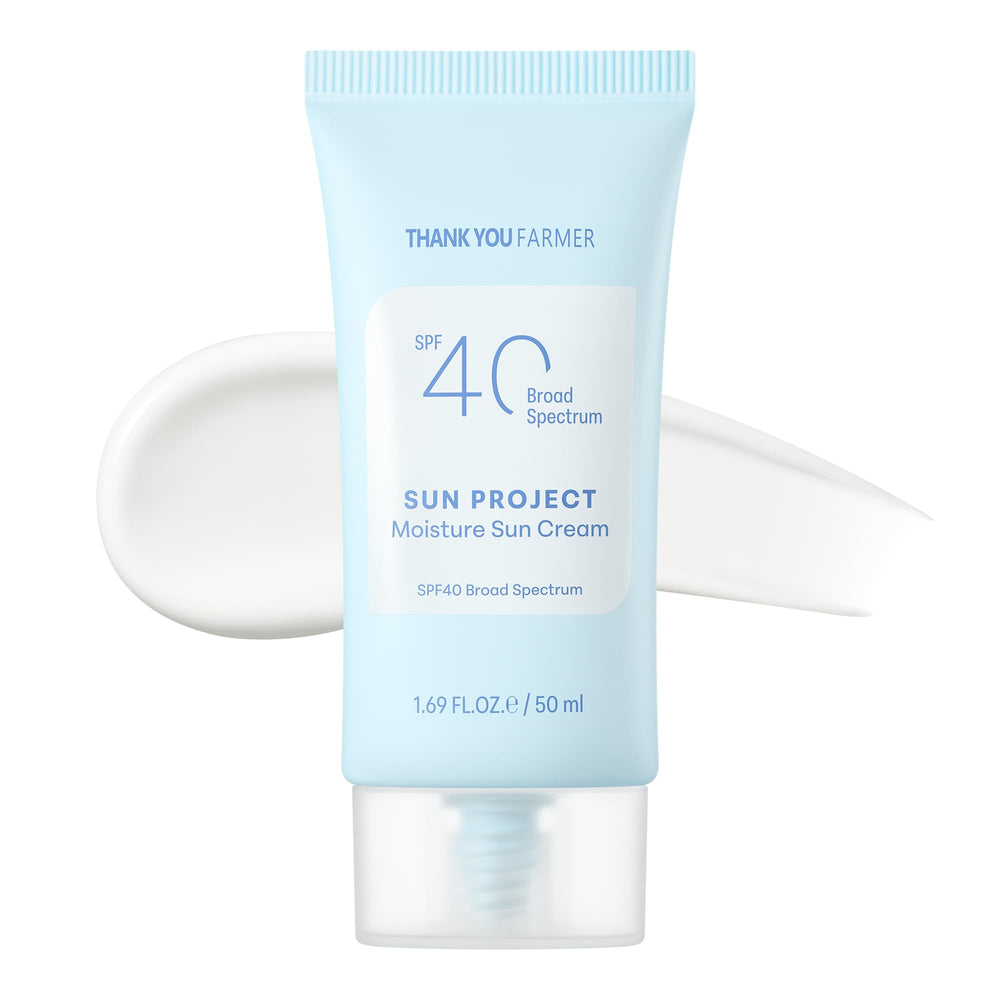 THANKYOU FARMER Sun Project crema solar SPF40 con textura suave para uso diario