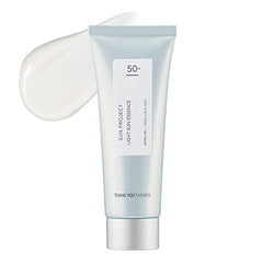 THANKYOU FARMER Sun Project Light Sun Essence, empaque compacto para uso diario.
