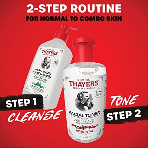 Pack de 2 botellas THAYERS con rosas; conveniencia y ahorro