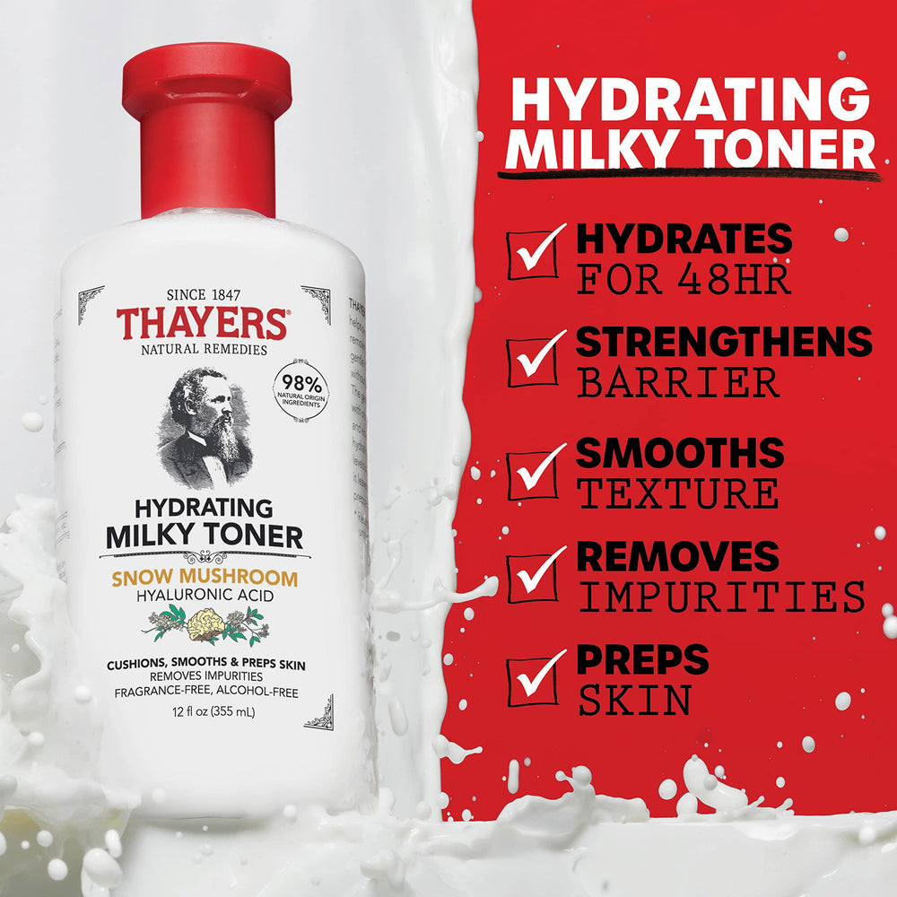 THAYERS Toner hidratación 48 horas, deja la piel suave y cómoda.