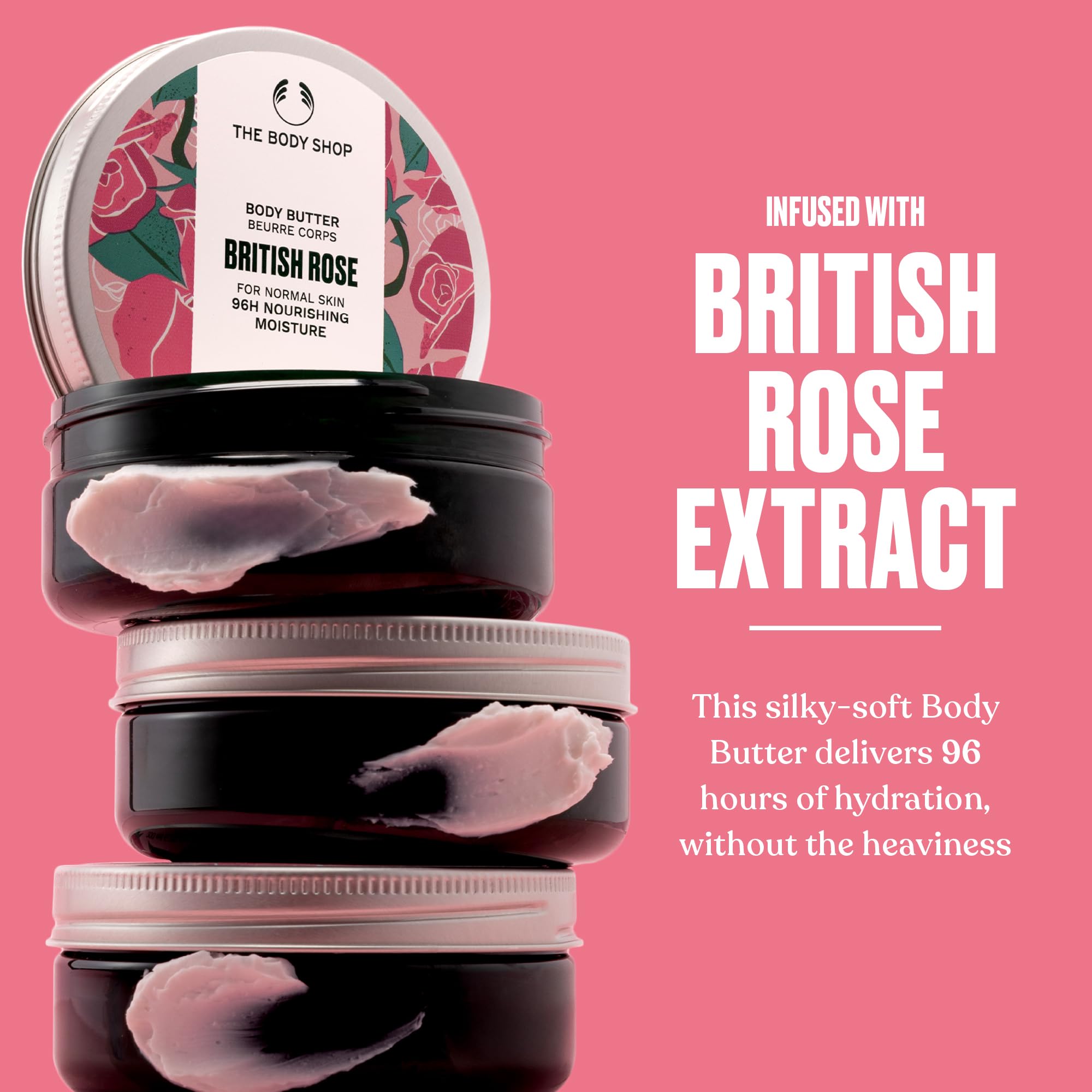 British Rose Body Butter de The Body Shop perfuma la piel con rosas.