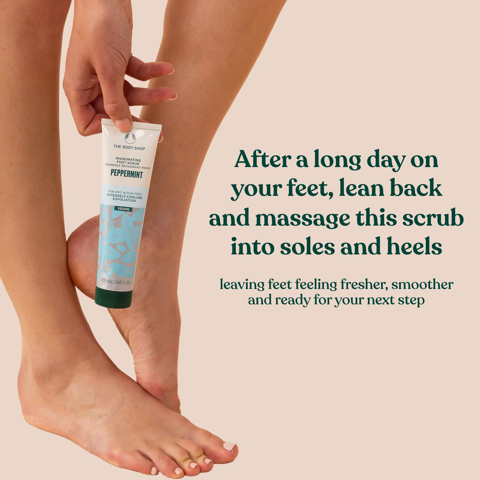 The Body Shop crema para pies menta, aroma mentolado que refresca.