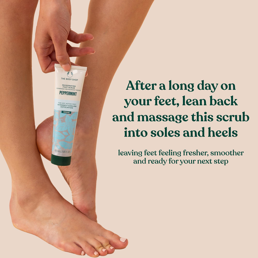 The Body Shop crema para pies menta, aroma mentolado que refresca.