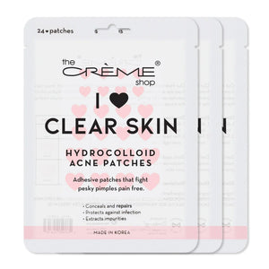 The Crème Shop parche corazón hidrocoloide para acné, ayuda a cubrir y proteger la zona.