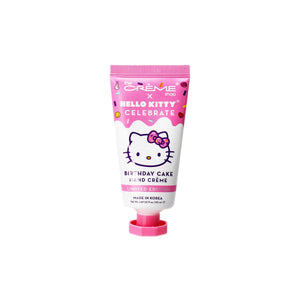 The Crème Shop Hello Kitty crema de manos con aroma a pastel de cumpleaños, hidrata la piel.