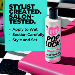 Rizos definidos con The Doux POP LOCK, acabado suave y flexible