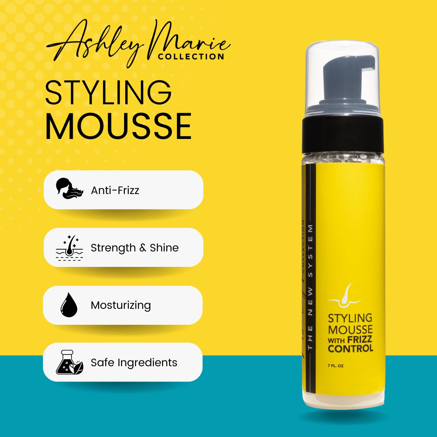 The Hair Diagram Ashley Marie Mousse apto para color con fórmula suave.