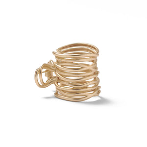 The Hair Edit clip cuff dorado para cola de caballo, sujeción elegante y duradera.