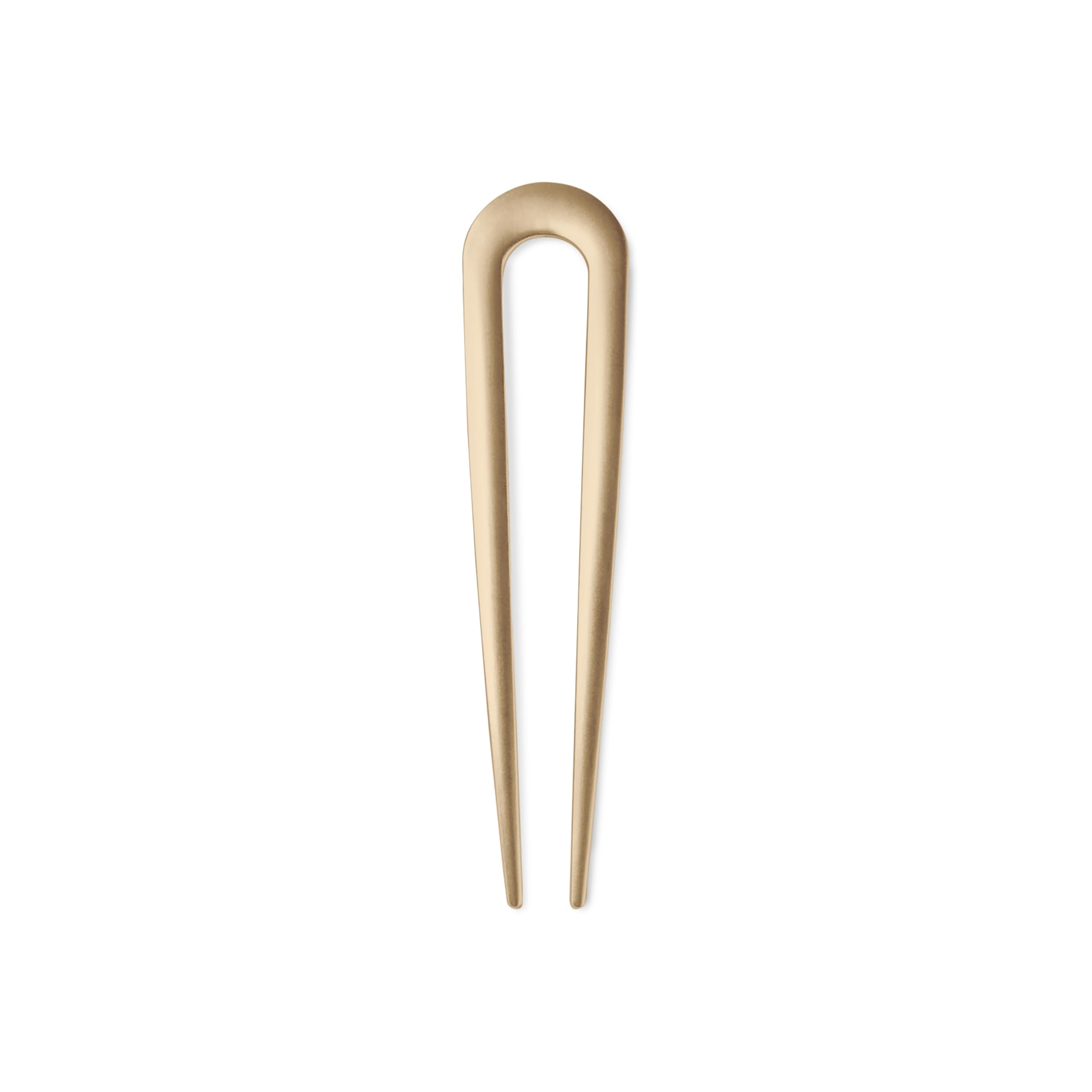 The Hair Edit Sleek Chignon Pin con acabado dorado suave para fijar peinados diarios con elegancia.