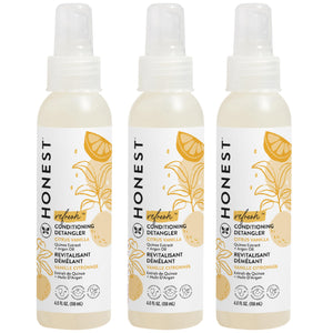 The Honest Company Desenredante para cabello Citrus Vanilla, atomizador práctico para peinado diario.