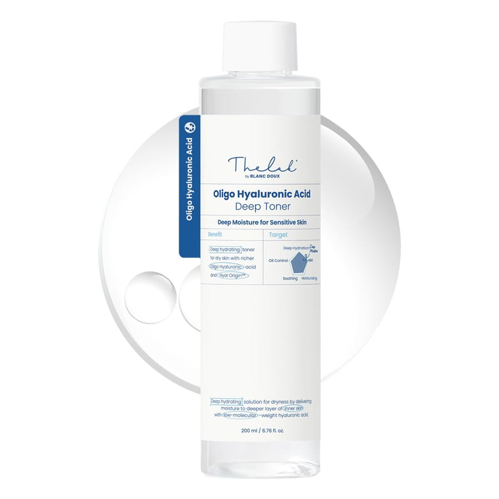 THE LAB BY BLANC DOUX Toner botella, hidratación suave para la piel sensible.
