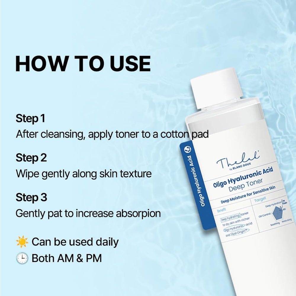 THE LAB BY BLANC DOUX Toner equilibrio de aceites e hidratación para piel mixta.