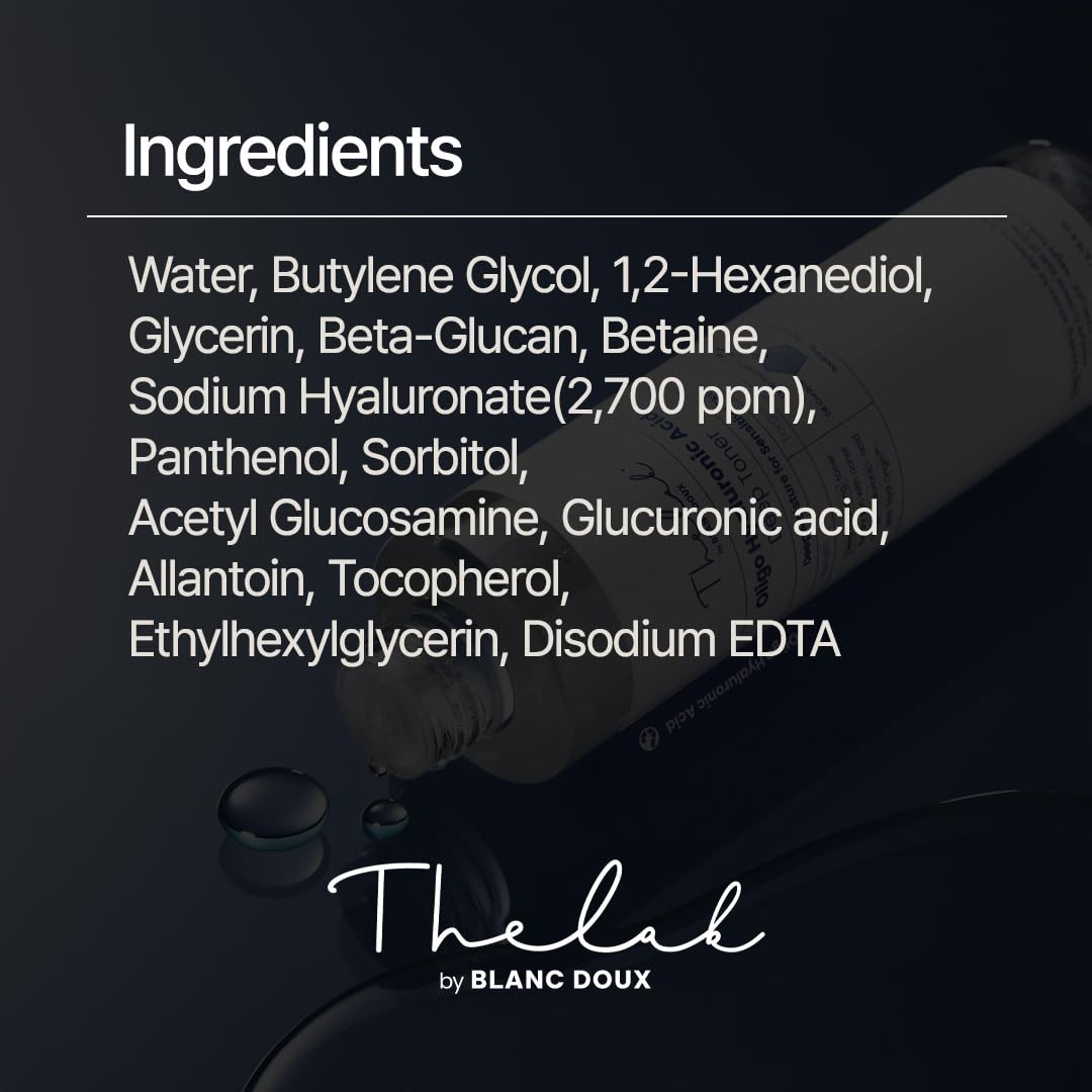 THE LAB BY BLANC DOUX Toner rutina coreana, ideal para rostro limpio y tonificado.