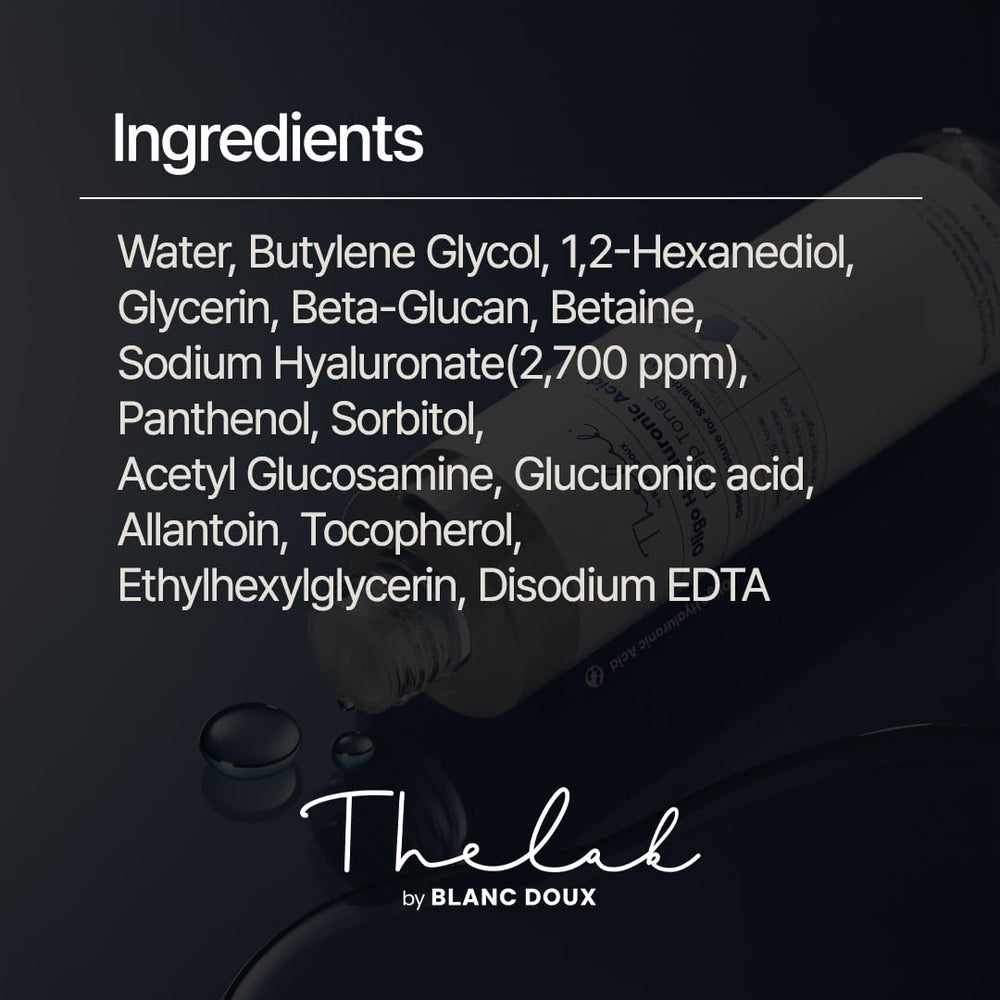 THE LAB BY BLANC DOUX Toner rutina coreana, ideal para rostro limpio y tonificado.