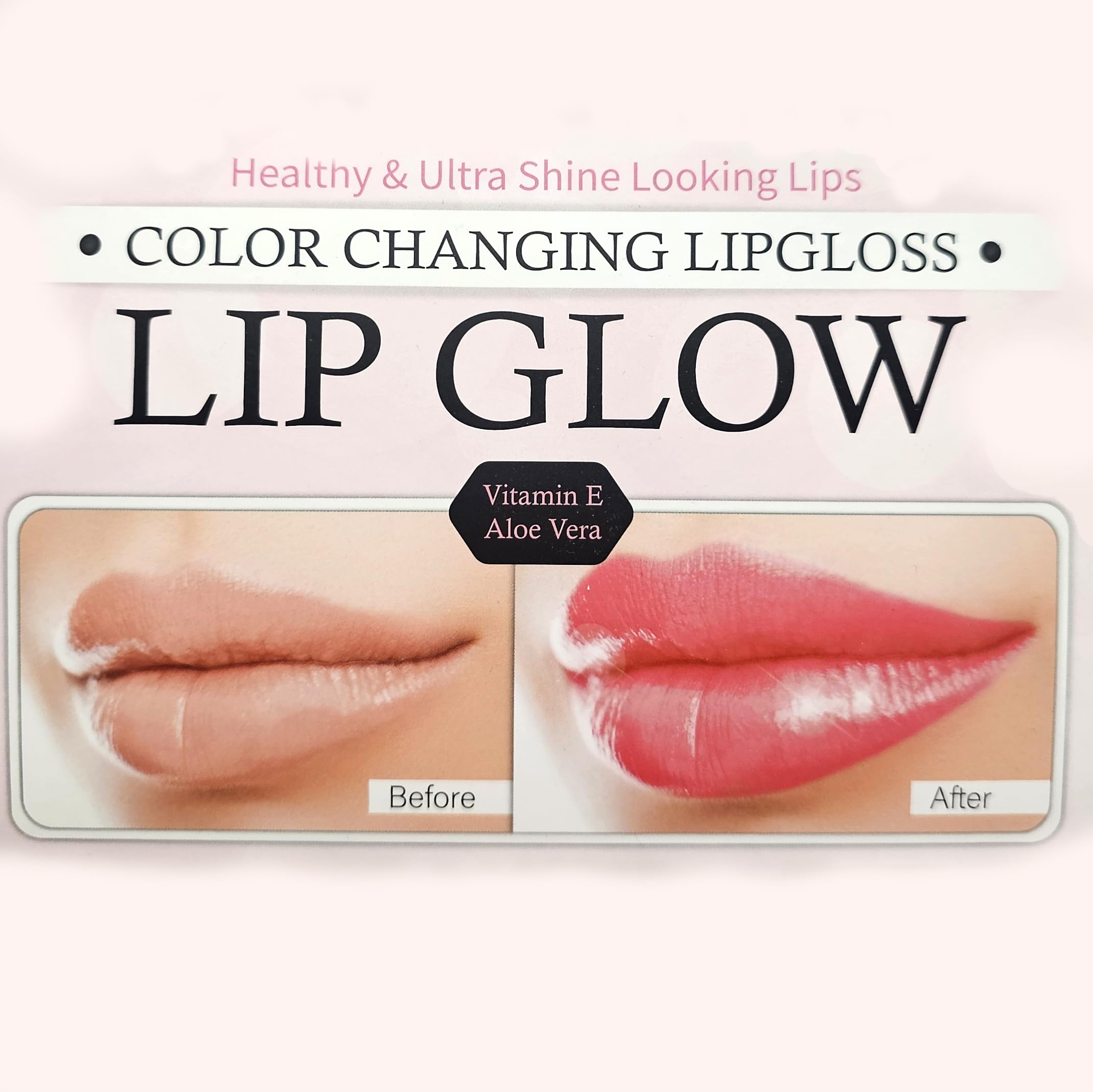 Lip Glow con brillo natural que resalta tus labios con un tinte suave.