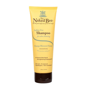 The Naked Bee Deep Cleaning Shampoo — botella visible, limpieza suave y cabello nutrido
