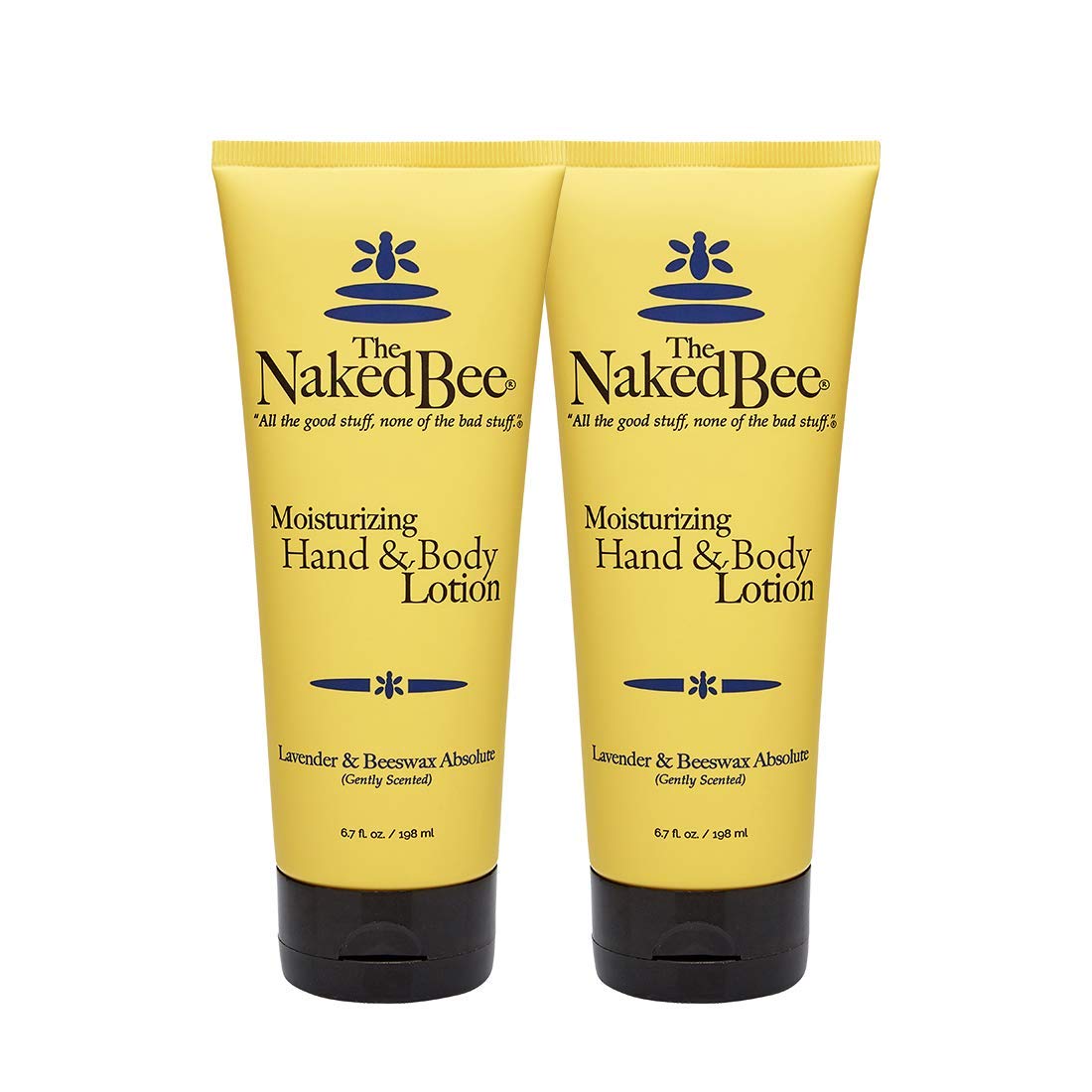 The Naked Bee Lavender & Beeswax Absolute: pack de dos cremas para manos y cuerpo, hidratación suave.