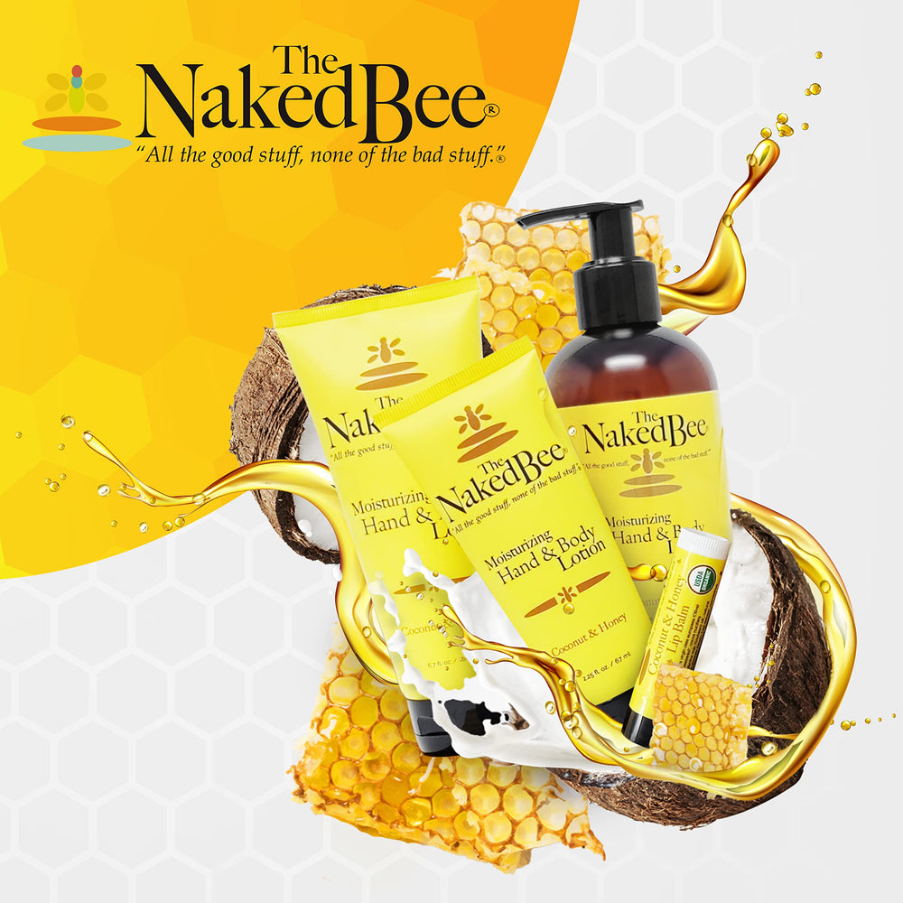 The Naked Bee envase práctico facilita la aplicación en casa.