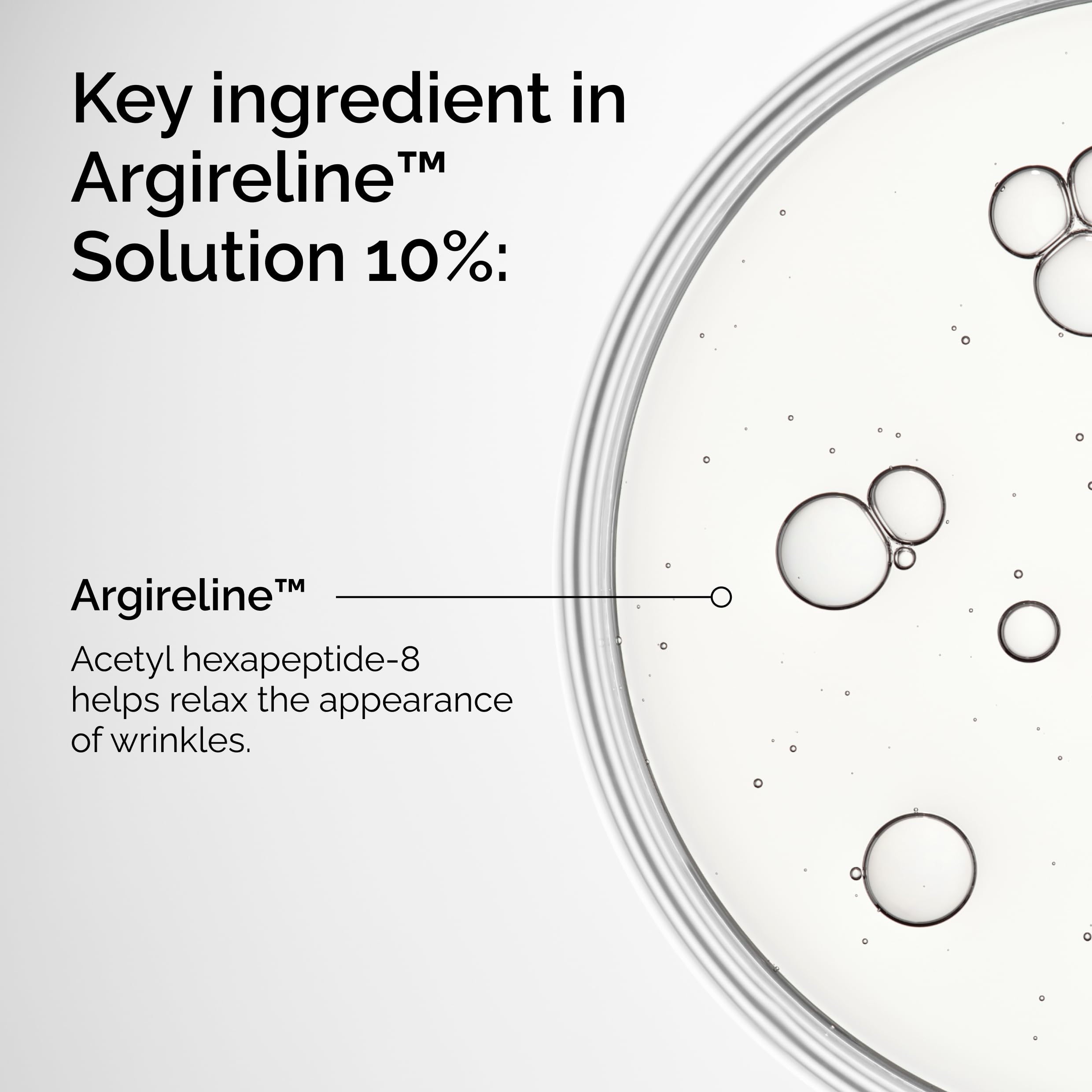 The Ordinary Argireline Solution 10% muestra textura ligera para uso diario suave.