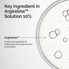 The Ordinary Argireline Solution 10% muestra textura ligera para uso diario suave.