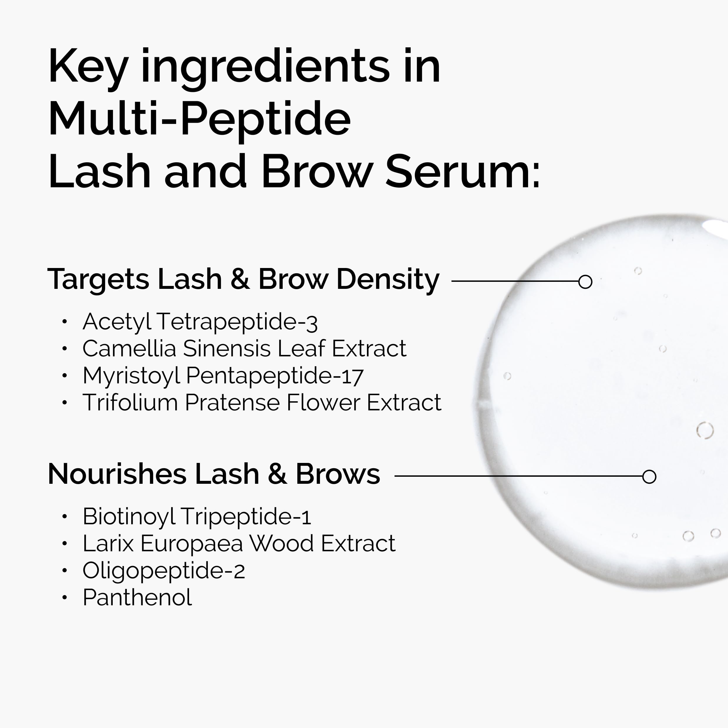 The Ordinary Multi-Peptide Lash and Brow Serum para pestañas, posible aumento de densidad.