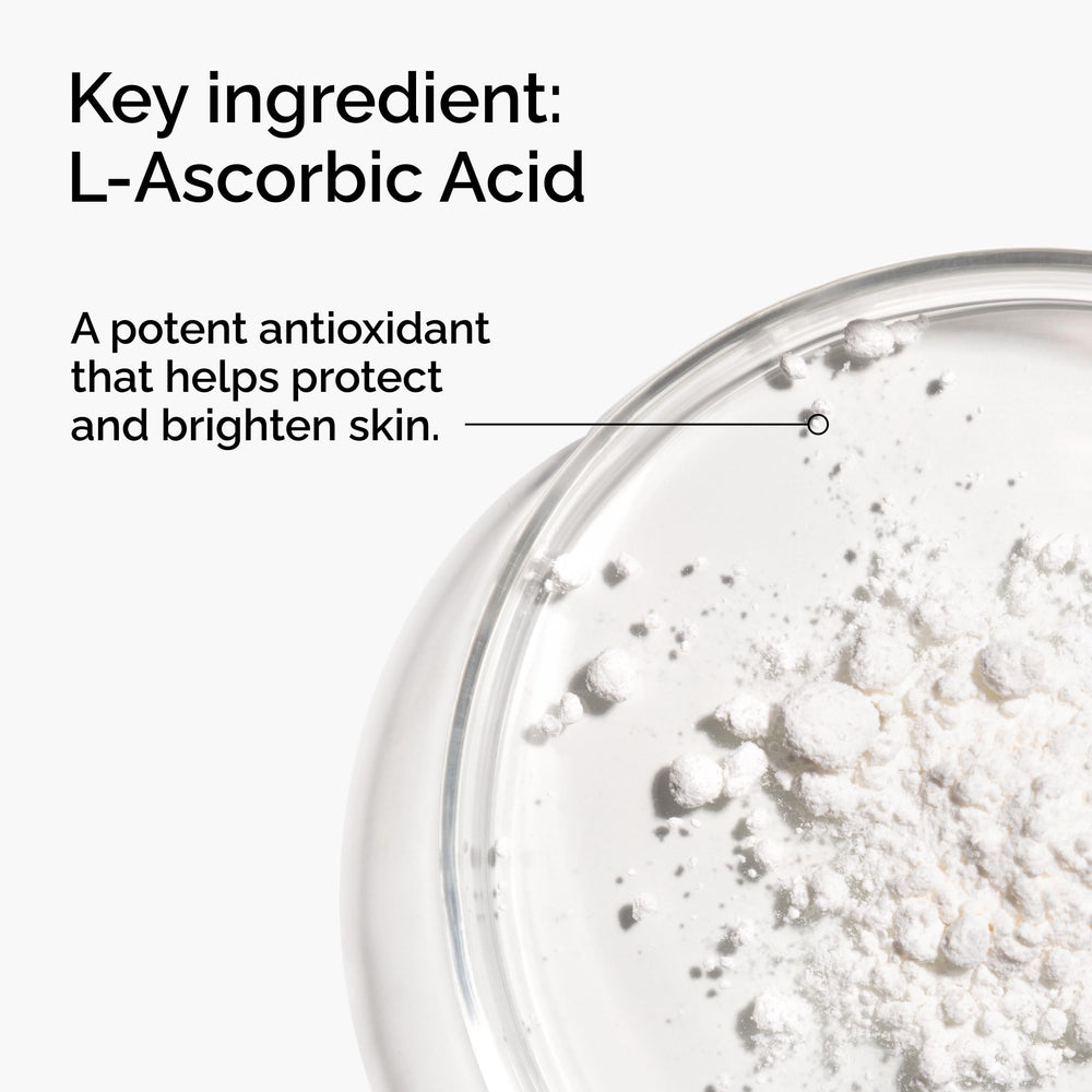 The Ordinary Polvo ácido L-ascórbico mezcla: permite crear una rutina adaptada y concentrada en casa.