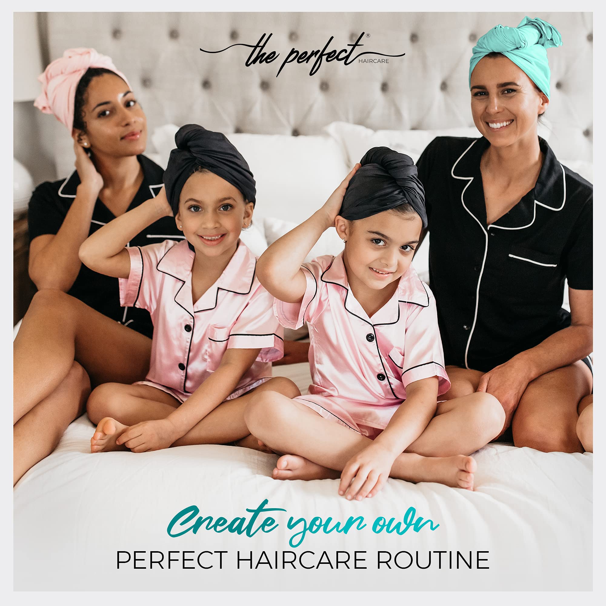 THE PERFECT HAIRCARE: toalla grande para secado completo y cuidado cotidiano del cabello.