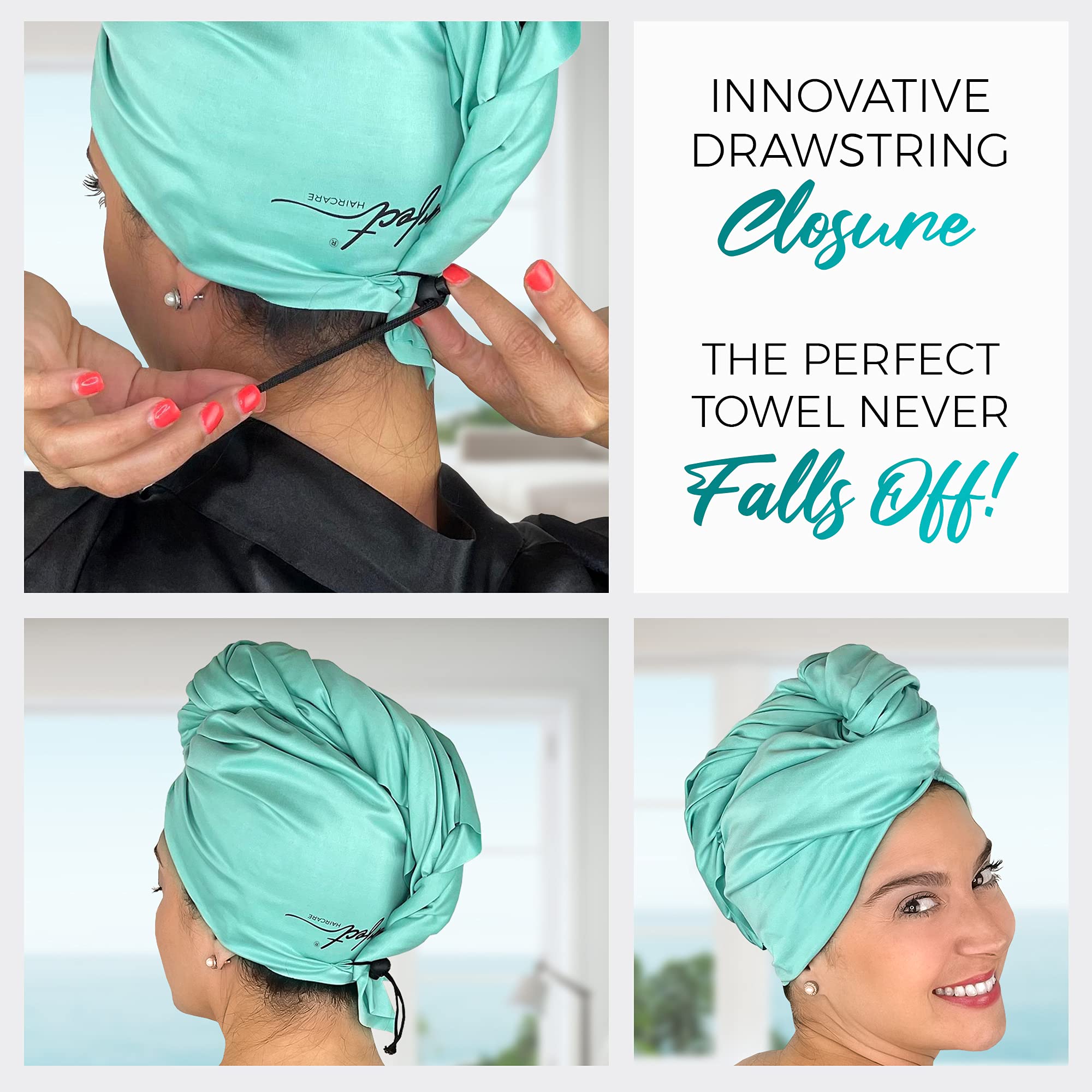 THE PERFECT HAIRCARE: para plopping y definir rizos, mantiene el cabello en su lugar.