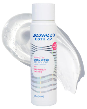 Seaweed Bath Co. gel de ducha energizante en botella para piel fresca y revitalizada