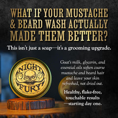 THE VINTAGE GROOMING CO Night Fury espuma cremosa limpia barba y piel