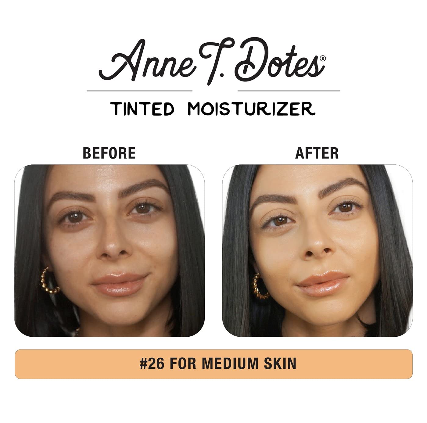 theBalm Anne T. Dotes Tinted Moisturizer envase 1 onza: tamaño práctico para retoques.