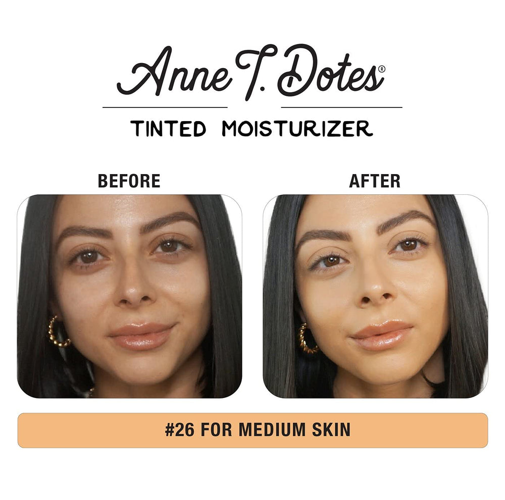theBalm Anne T. Dotes Tinted Moisturizer envase 1 onza: tamaño práctico para retoques.