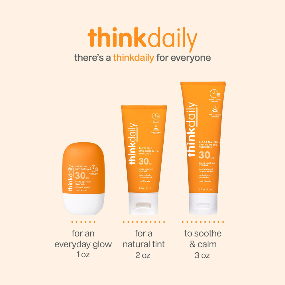 Thinkdaily SPF30 protección UVA UVB confiable para todo el día
