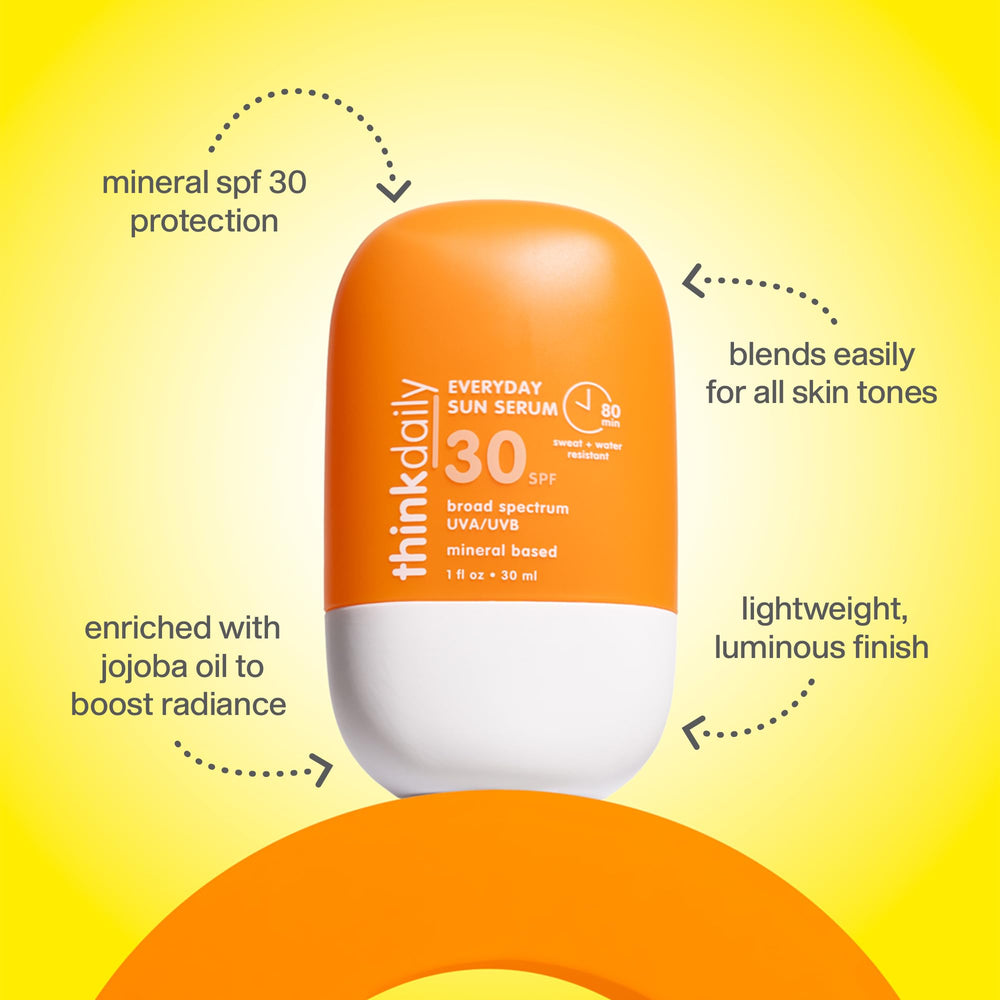 Thinkdaily SPF30 textura cremosa sobre la piel para uso diario